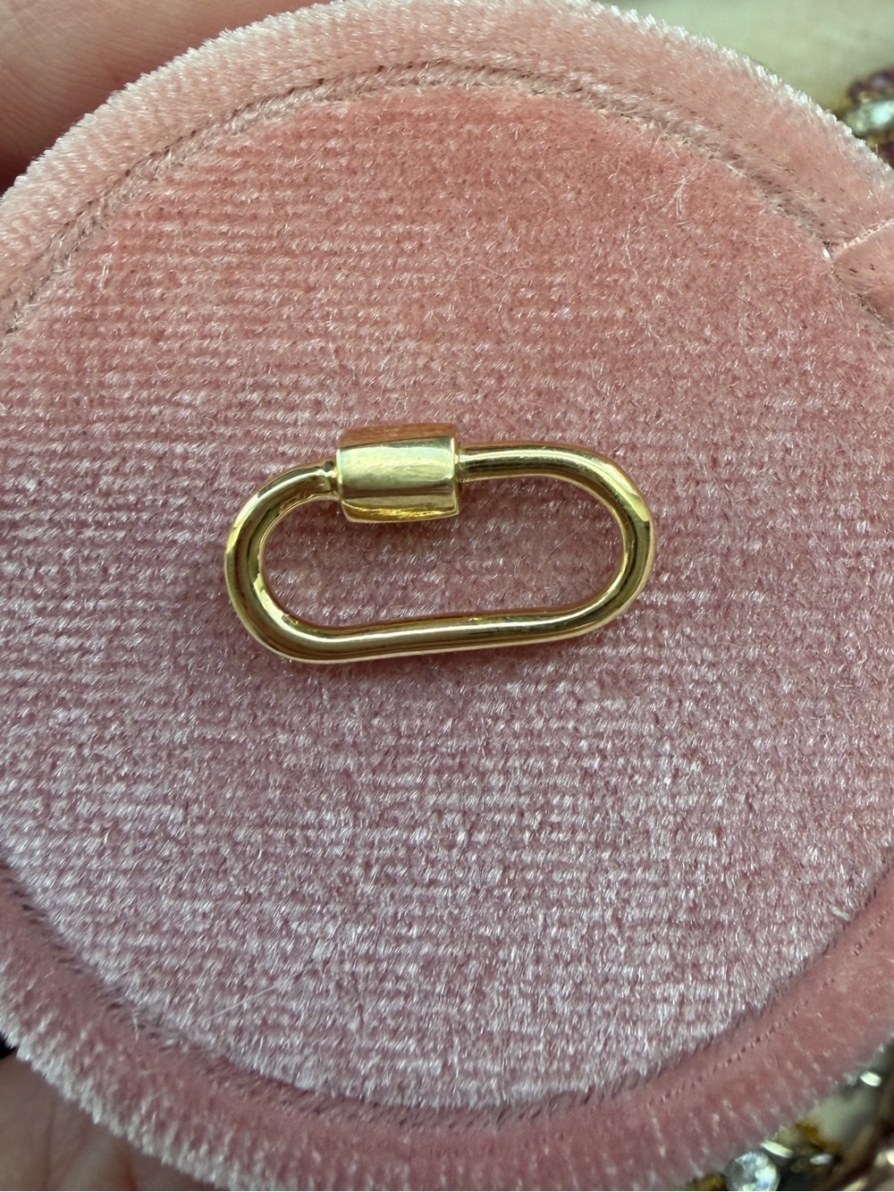 14k Gold Vermeil Small Carabiner
